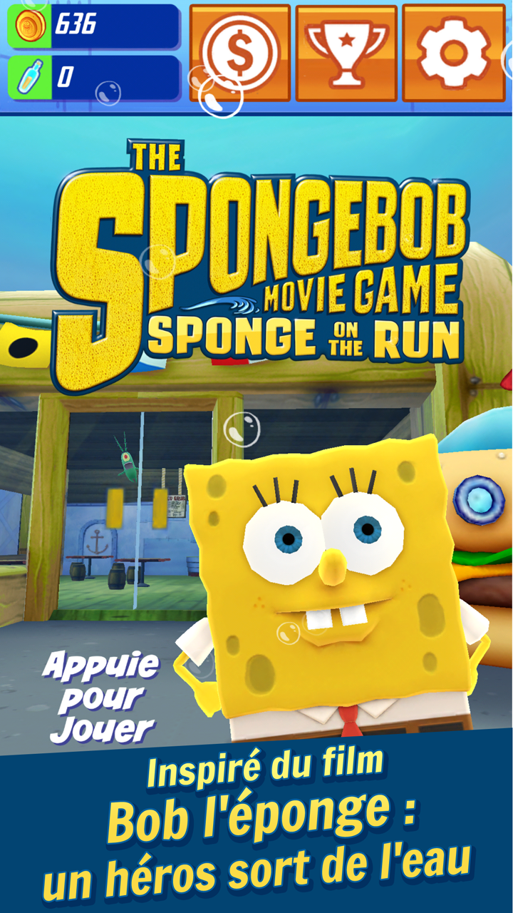 Android application SpongeBob: Sponge on the Run screenshort