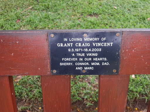 Grant Vincent Memorial Bench 