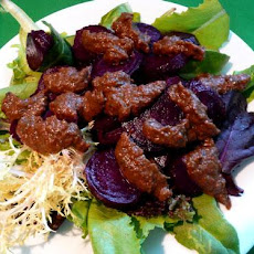 Georgian Beets in Cherry Sauce (Charkhalis Chogi)