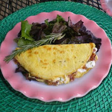 Caramelised Onion & Goats Cheese Omelette