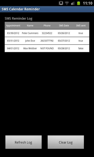 SMS Calendar Reminder