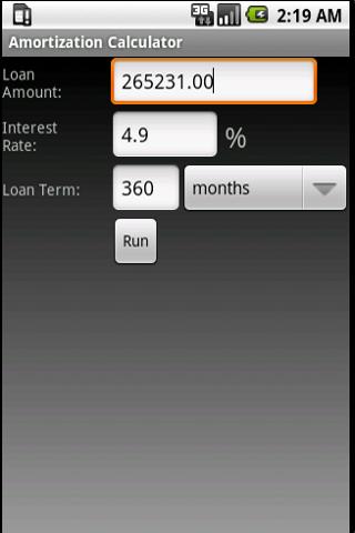 Amortization Calculator