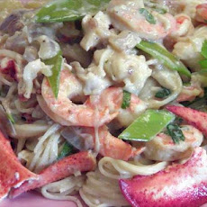 Seafood Mix over Angel Hair Pasta