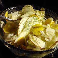 Apple, Beet, Fennel and Sunchoke Salad