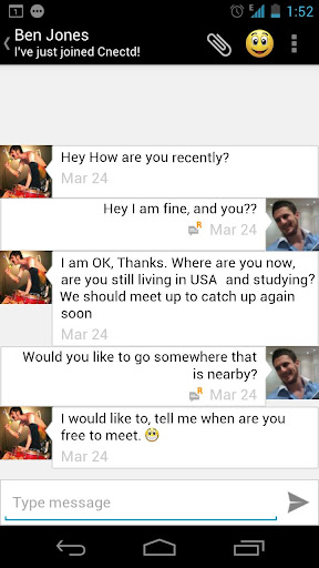 cnectd-messenger-chat-text for android screenshot