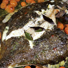 River Cottage's Roasted Whole Plaice with Cherry Tomatoes