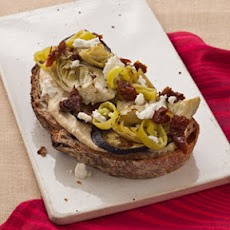 Hummus and Artichoke Sandwich