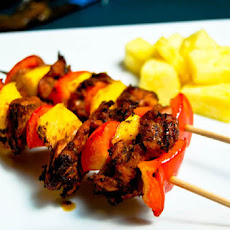 Jerk Chicken & Mango Kabobs