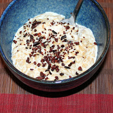 Spiced Oatmeal with Cocoa Nibs