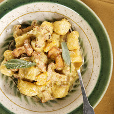 Pumpkin Gnocchi with Mushrooms