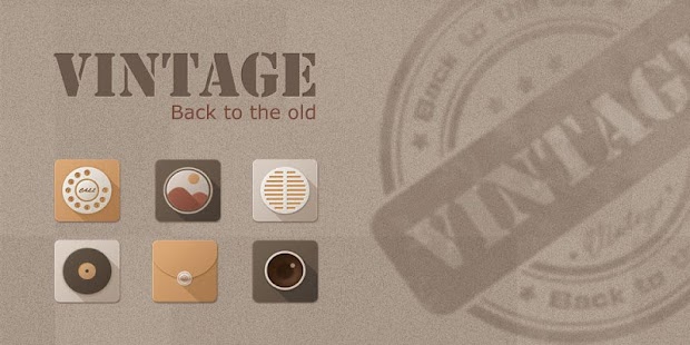 How to install Vintage GO Launcher Theme 1.0 mod apk for pc