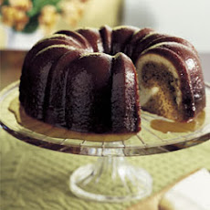 Pecan Molasses Bundt Cake with Bourbon Glaze