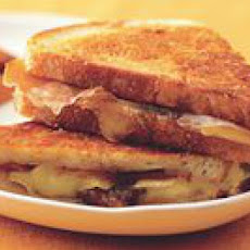 Grilled Brie and Fig Sandwiches with Sweet Potato Fries