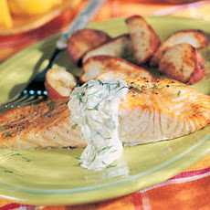 Salmon with Mustard Cream
