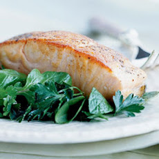 Crispy Salmon with Herb Salad