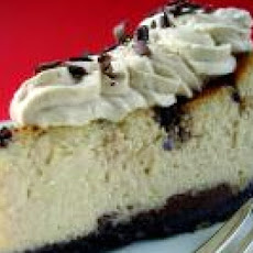 Chocolate Chip Cheesecake with Low-fat Creme Anglaise