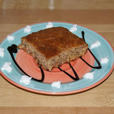 White Chocolate Coconut Banana Snack Cake