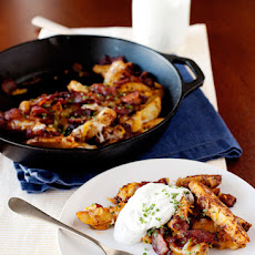 Baked Chili Cheese Fries with Bacon and Ranch