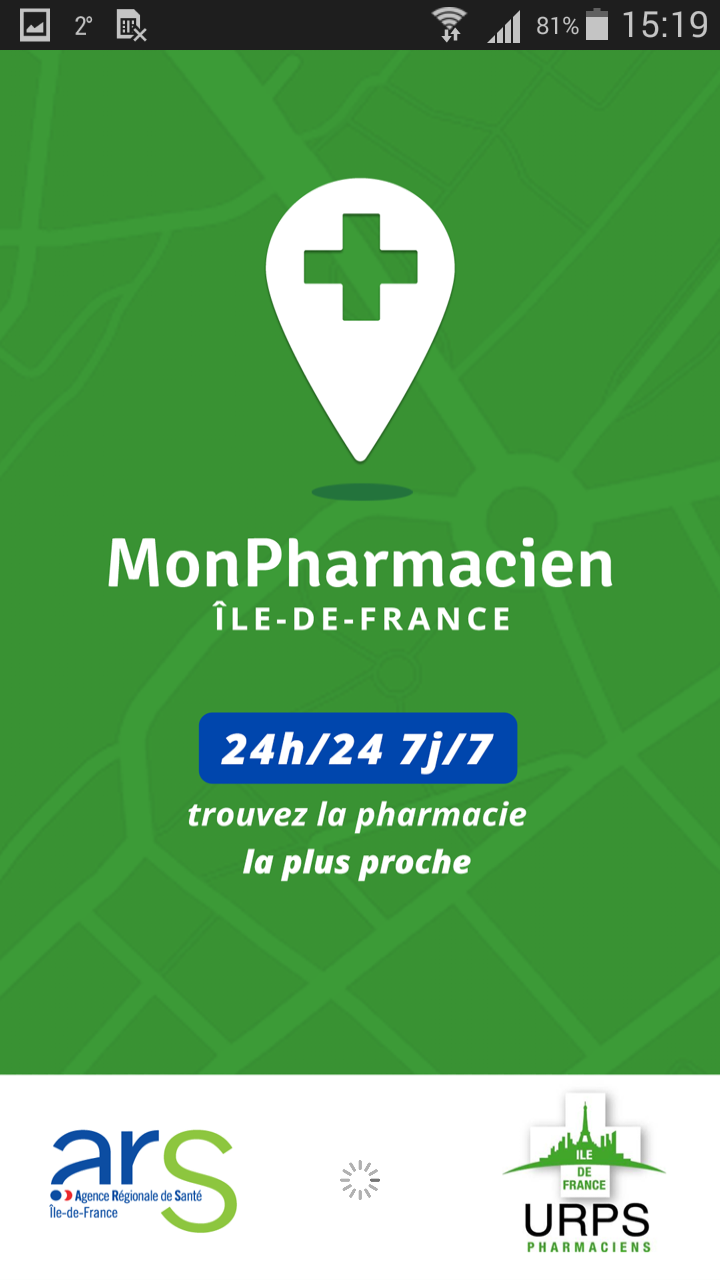 Android application Mon Pharmacien screenshort