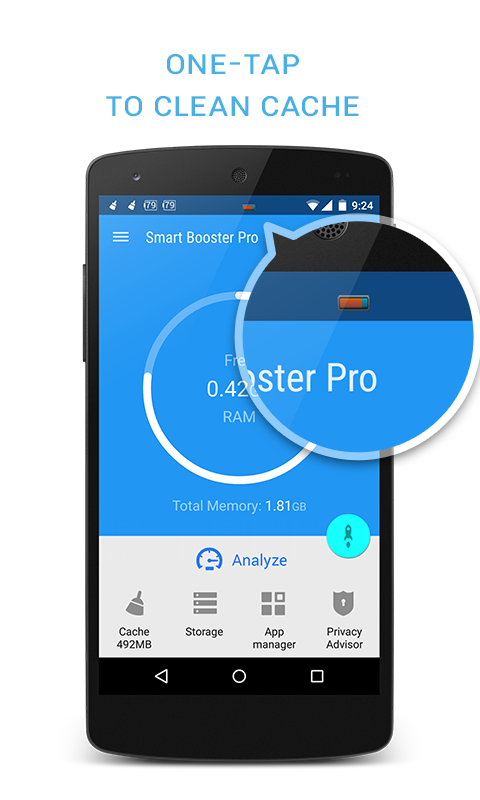 Android application Smart Booster Pro screenshort