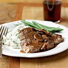 Steak with Mushroom Sauce