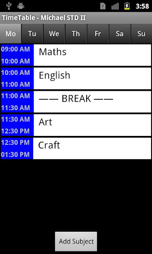 Time Table Pro
