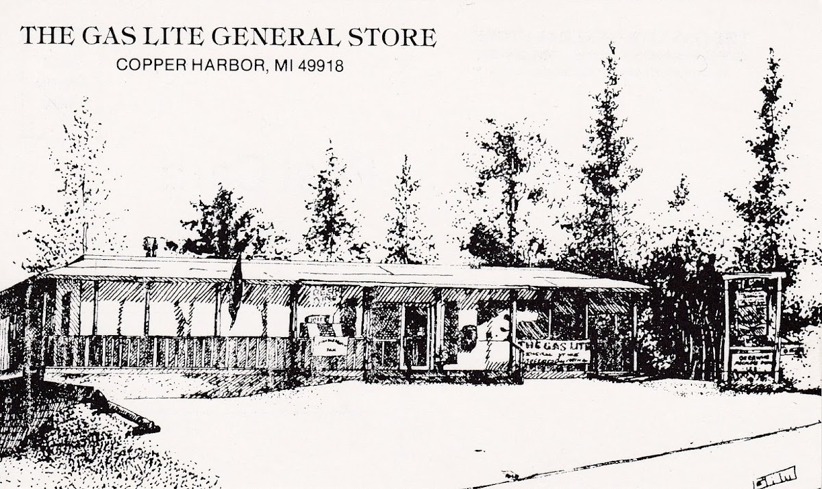 Post card illustration of the store.