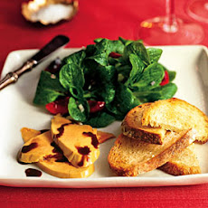 Foie Gras with Bing Cherries and Mâche
