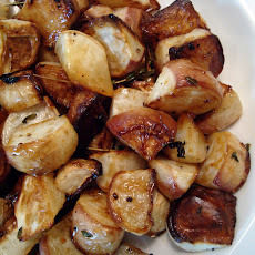 Roasted Turnips with Sorghum Syrup