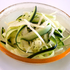 Zucchini and Pecorino Salad with Truffle Oil