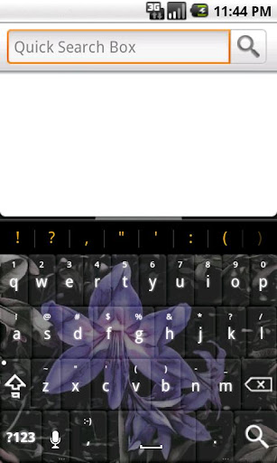 Purple Flowers Keyboard Free