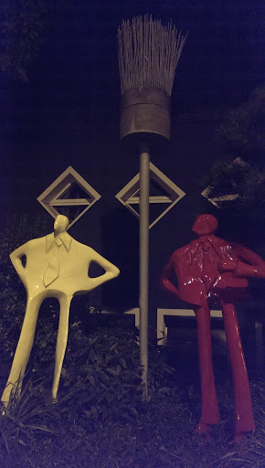 Yellow And Red Men
