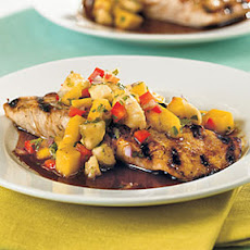 Amberjack with Mango-Banana Salsa