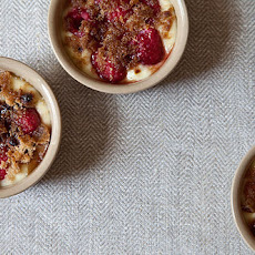 Raspberry Custard Cups