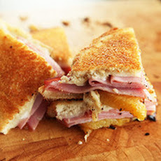 Grilled Cheese with Roasted Pineapple, Ham, and Swiss