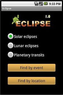 Calculadora de Eclipses Screenshot