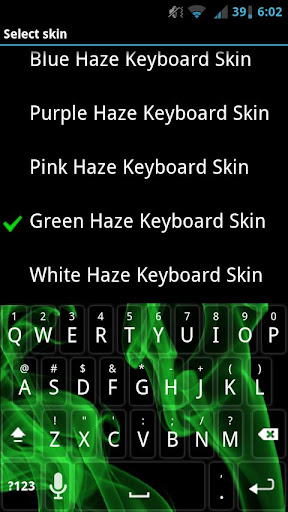 Green Haze Keyboard Skin