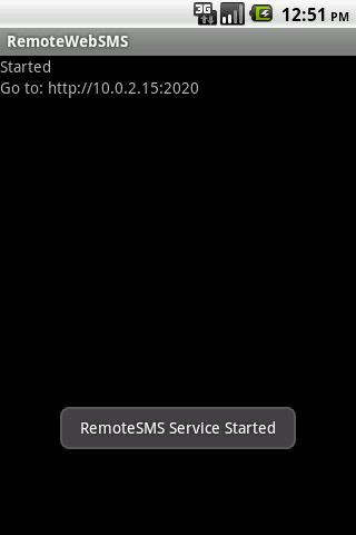 Remote Web SMS