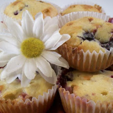 White Chocolate and Mixed Berry Muffins