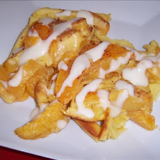 Abby's Peaches 'n Cream Oven-Puffed Pancakes