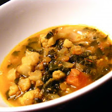 Cauliflower Red Lentil & Ginger Soup