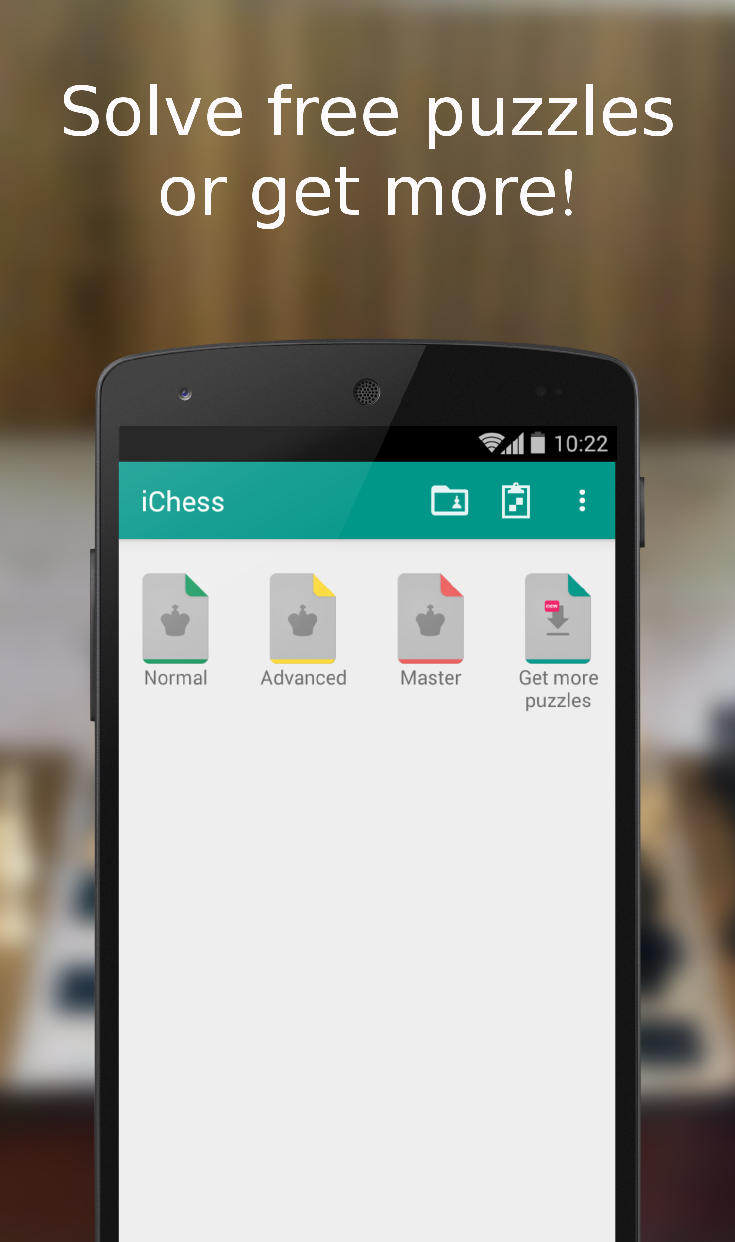 Android application Chess Puzzles - iChess screenshort