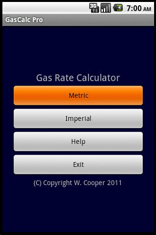 GAS RATE CALCULATOR PRO