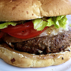 Grilled  Burgers With Horseradish and Cheese