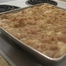 Streusel Rhubarb Dessert