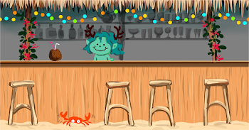 the Sketchport beach bar
