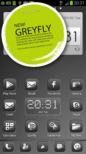 GreyFly Go Launcher EX Theme