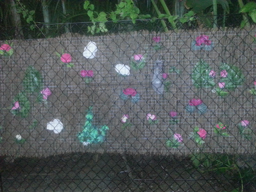 Airley Beach - Wall of Flowers