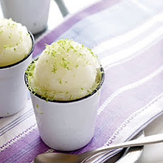 Lime Basil Sorbet