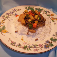 Ground Beef Sesame Ginger Stir Fry